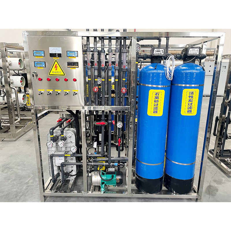 Équipement d'eau ultra pure EDI à double étage de 500L pour la purification industrielle et médicale