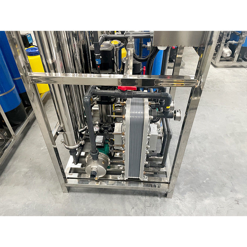 Équipement d'eau ultra pure EDI à double étage de 500L pour la purification industrielle et médicale