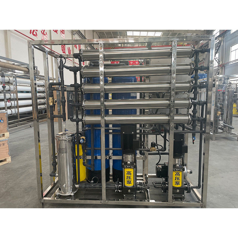 1 tonne 380V/4Kw Système de purification de l'eau à deux étages 1000LPH RO