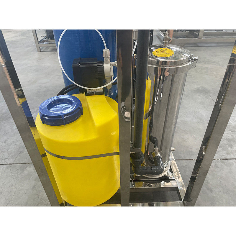 1 tonne 380V/4Kw Système de purification de l'eau à deux étages 1000LPH RO