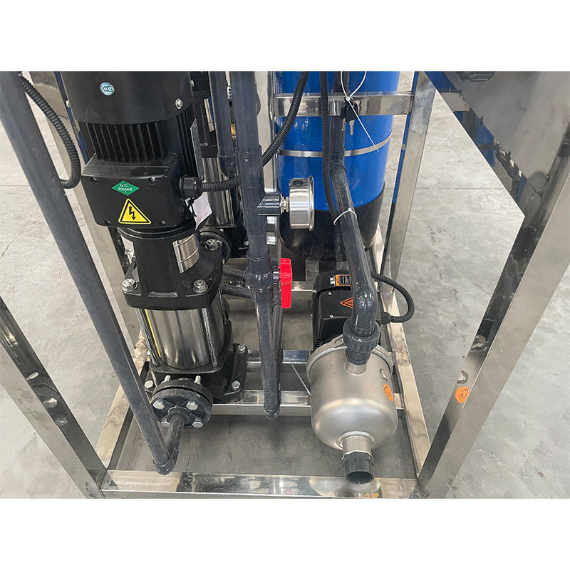 1 tonne 380V/4Kw Système de purification de l'eau à deux étages 1000LPH RO