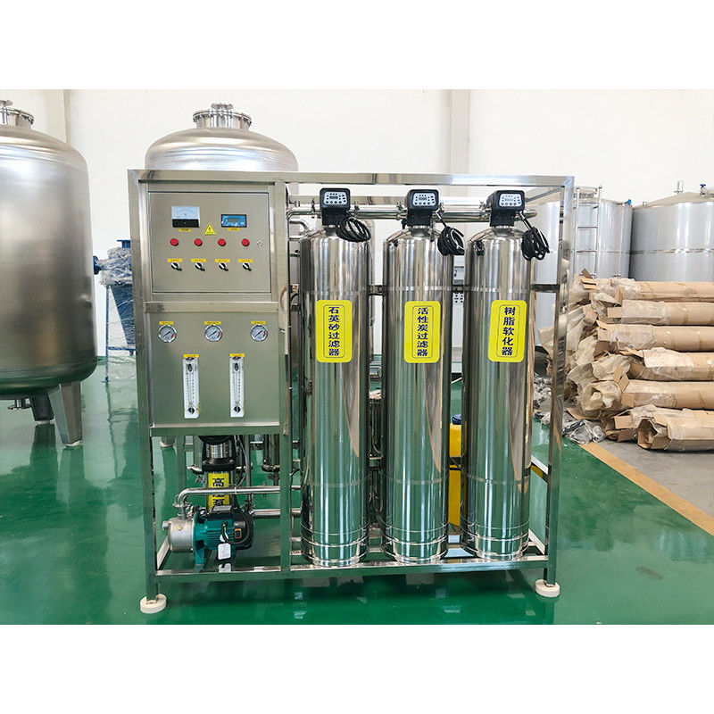 Centrale d'approvisionnement en eau industrielle en RO de 1000 litres à l'heure avec vidéo-inspection de sortie et boîtier en bois
