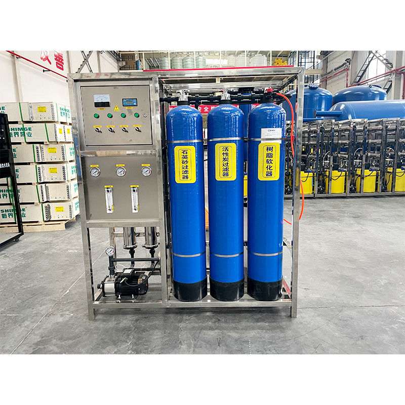 1T usine industrielle de traitement de l'eau en acier inoxydable RO pour la ligne de production d'eau pure